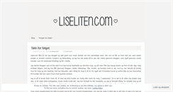 Desktop Screenshot of liseliten.com