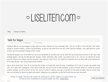 Tablet Screenshot of liseliten.com
